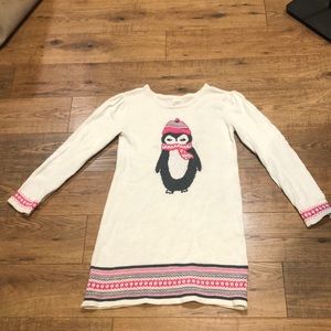 Girls’ Penguin Sweater Dress
